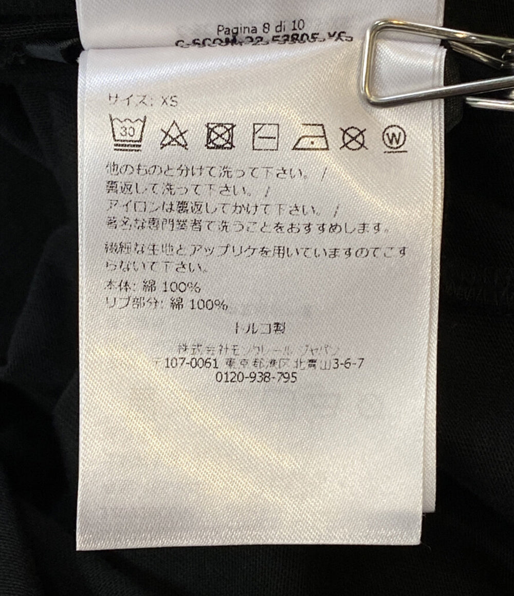 MONCLER 半袖Ｔシャツ ブラック c-scom-23-53805 レディース SIZE XS モンクレール