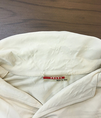 PRADA ポロシャツ ベージュ スキッパー バックポケット 98339 メンズ SIZE - プラダ