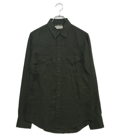 Saint Laurent シャツジャケット カーキ 391674Y9461 メンズ SIZE S サンローラン