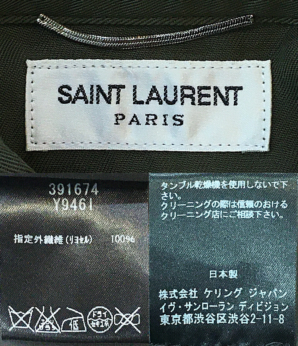 Saint Laurent シャツジャケット カーキ 391674Y9461 メンズ SIZE S サンローラン