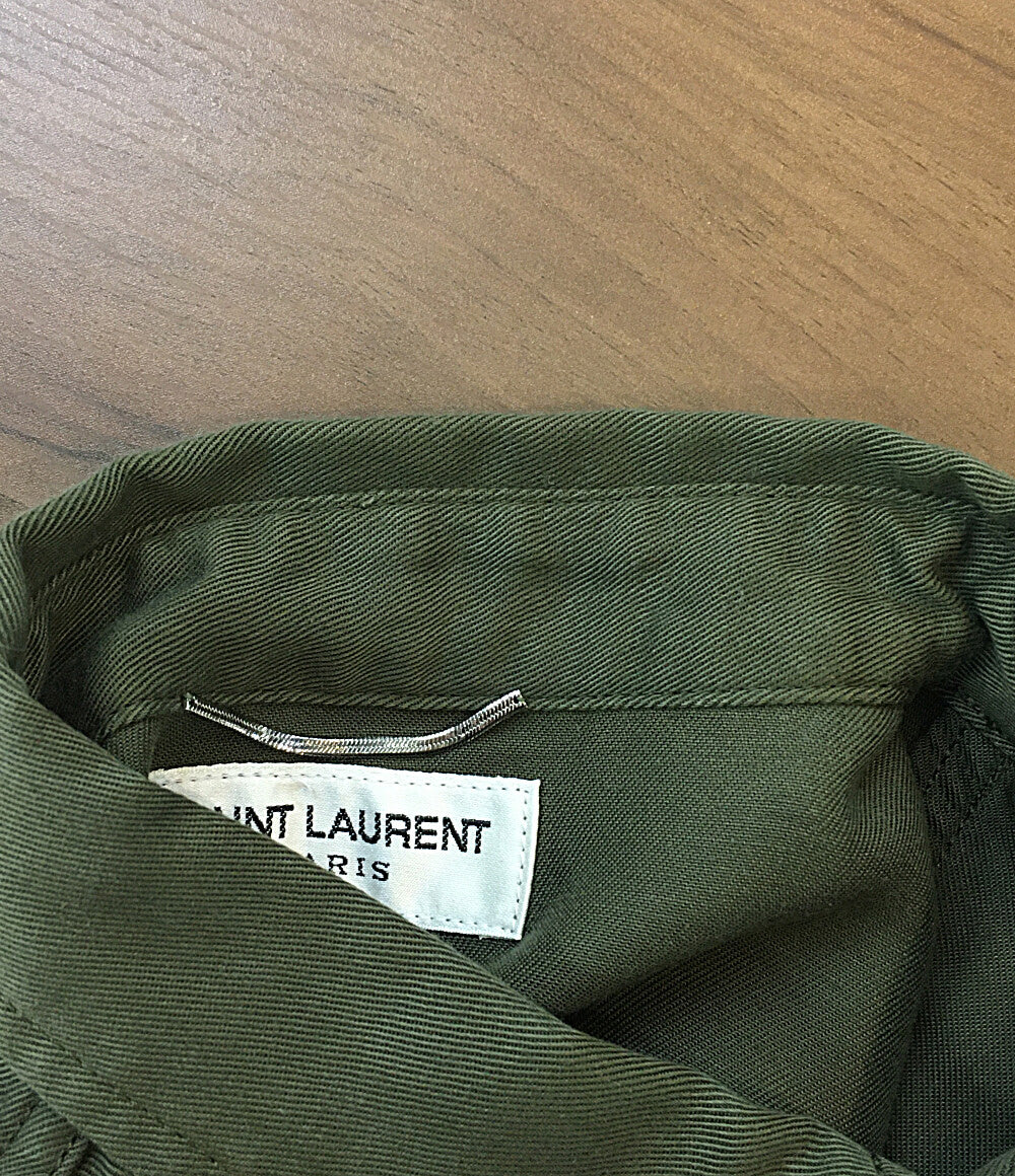 Saint Laurent シャツジャケット カーキ 391674Y9461 メンズ SIZE S サンローラン