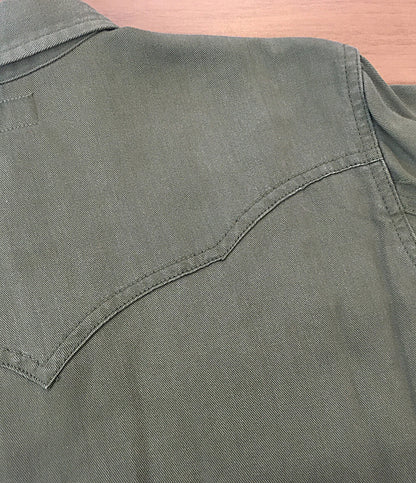 Saint Laurent シャツジャケット カーキ 391674Y9461 メンズ SIZE S サンローラン