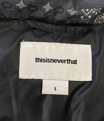 THISISNEVERTHAT ディスイズネバーザット ダウンジャケット ダークグレー メンズ SIZE L
