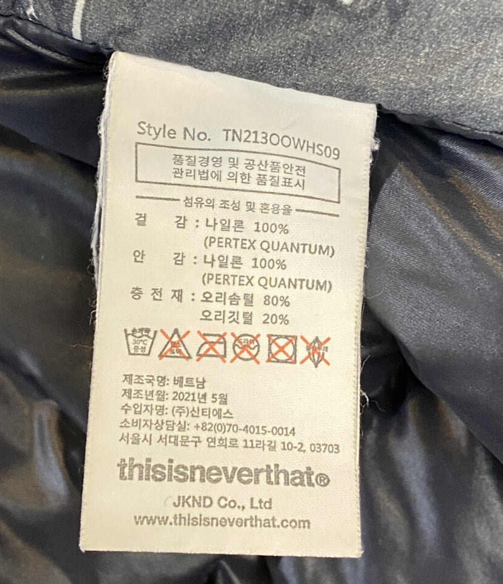 THISISNEVERTHAT ディスイズネバーザット ダウンジャケット ダークグレー メンズ SIZE L