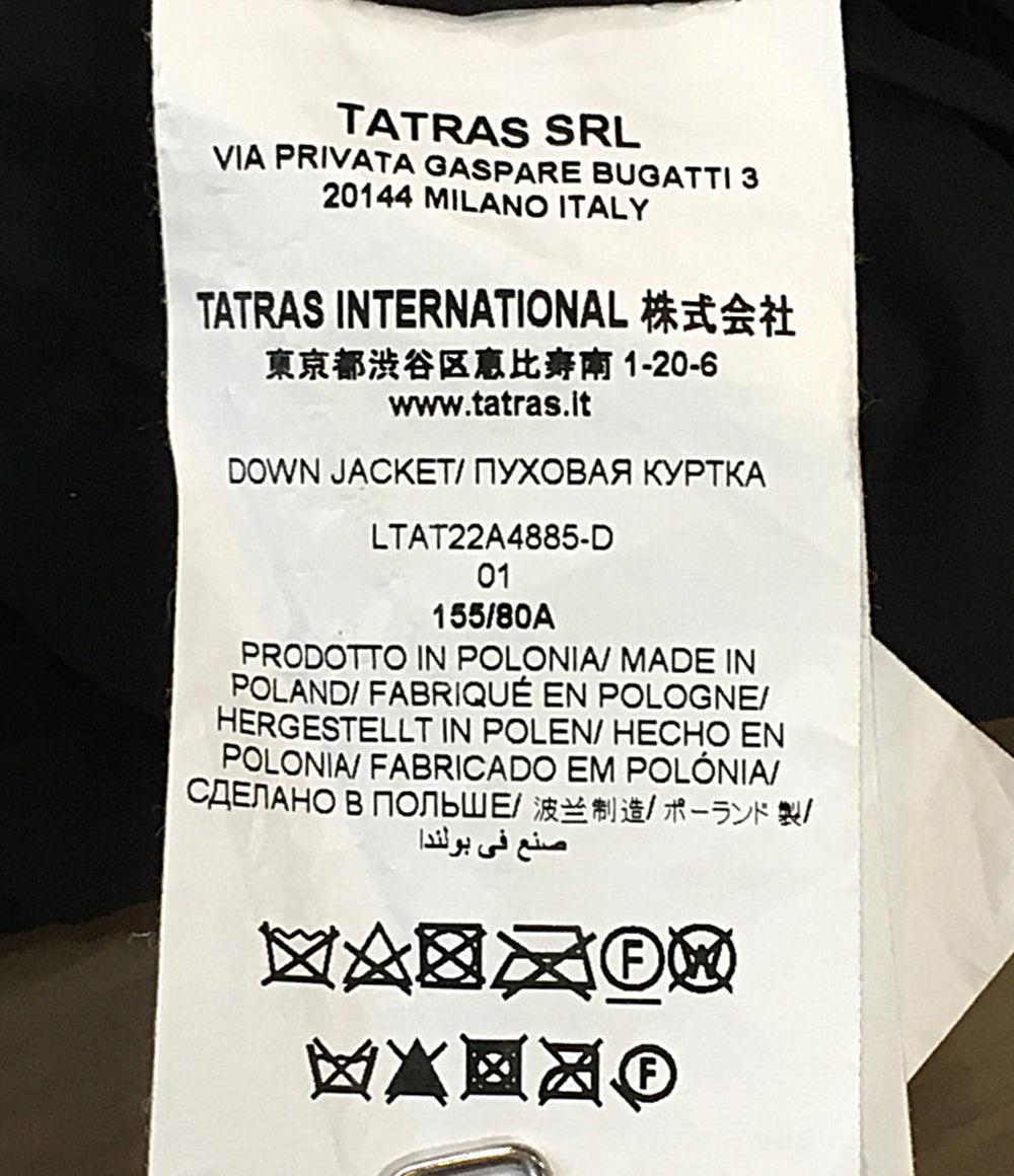 TATRAS ノーカラーダウンジャケット ブラック LTAT22A4885-D レディース SIZE 01 タトラス