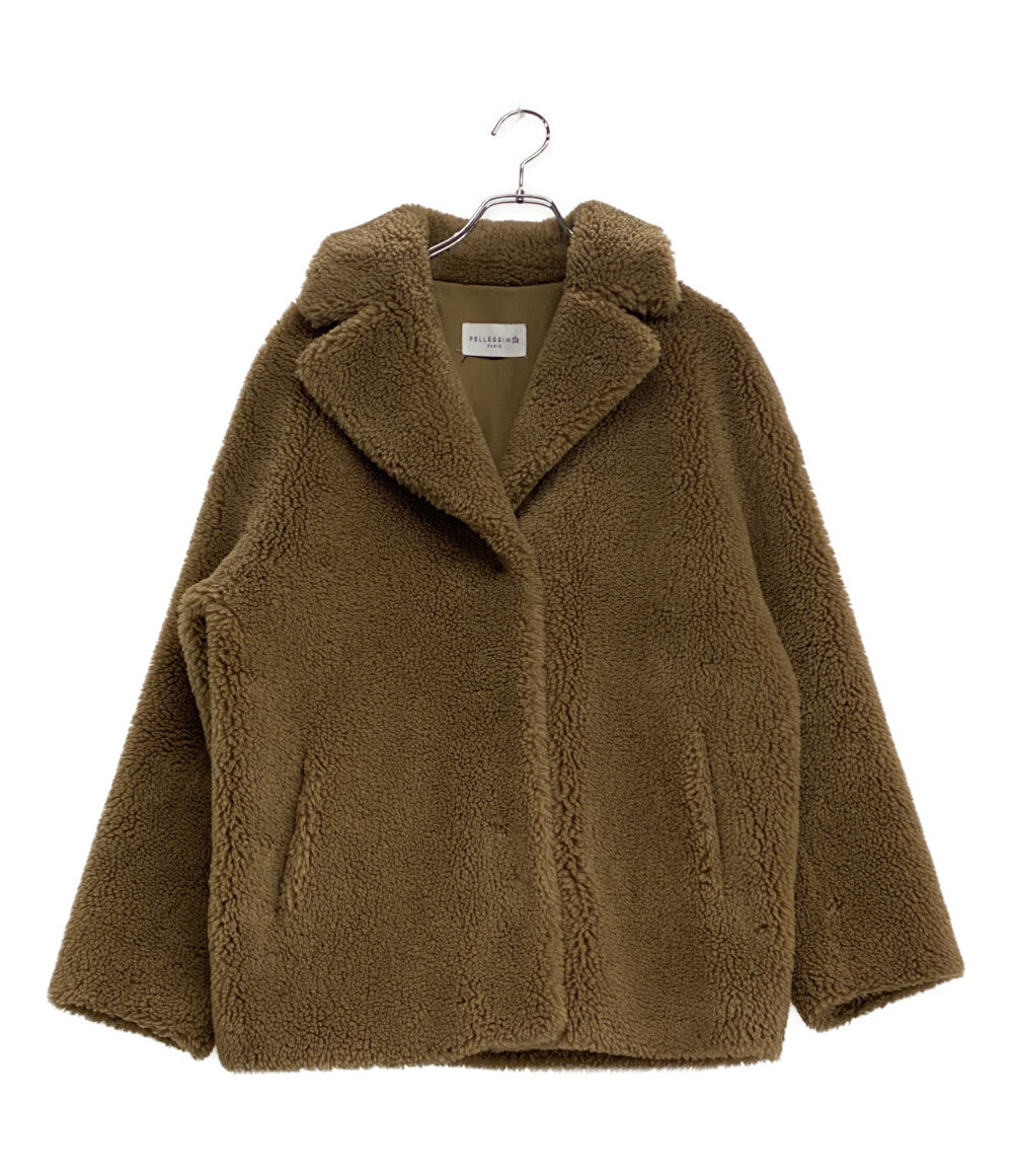 PELLESSIMO ペレッシモ テディベアコート ブラウンM レディース SIZE M
