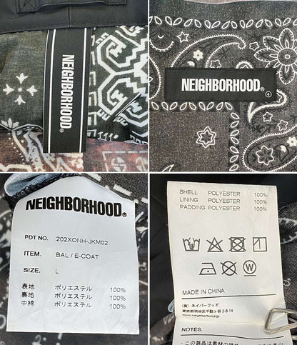 NEIGHBORHOOD ブラック Eコ-ト メンズ SIZE L ネイバーフッド