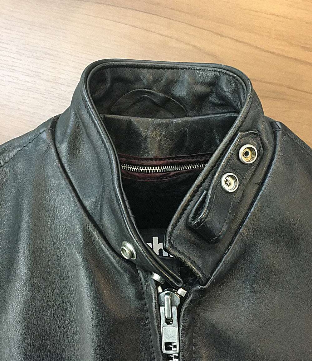 SCHOTT ライダースジャケット ブラック メンズ SIZE 36 ショット