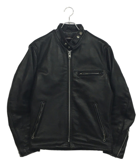 SCHOTT ライダースジャケット ブラック メンズ SIZE 36 ショット