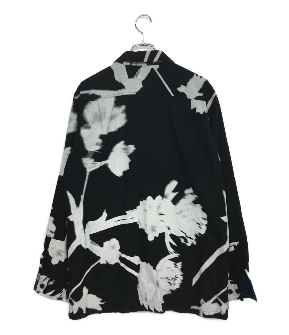 PAUL SMITH 長袖シャツ Screen Floral ブラック 2020 PF-CR-51187 メンズ SIZE L ポールスミス