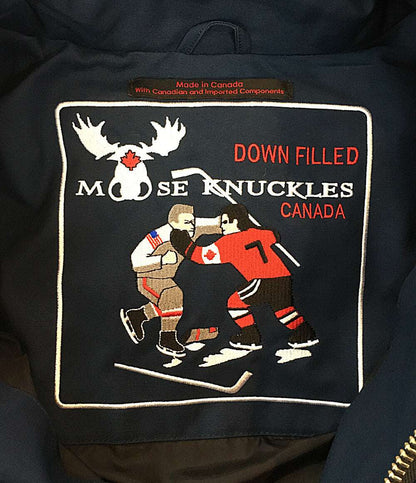 MOOSE KNUCKLES ムースナックルズ ダウンジャケット ネイビー 20AU-MK2228M3Q メンズ SIZE XL