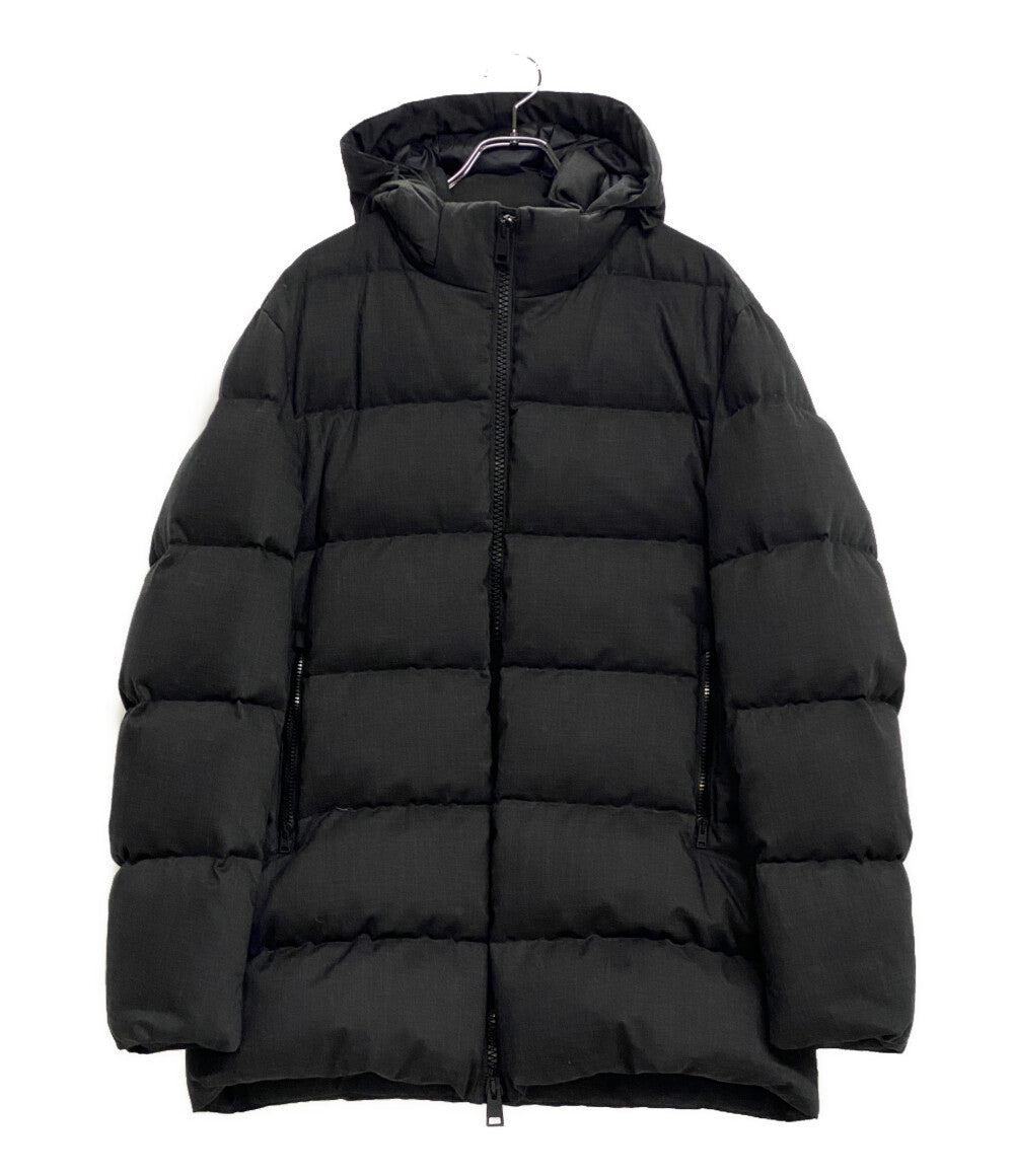 HERNO ダウンジャケット ウール混 PI151UL ダークグレー レディース SIZE 54 ヘルノ