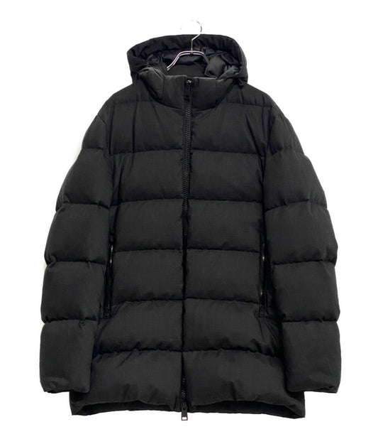 HERNO ダウンジャケット ウール混 PI151UL ダークグレー レディース SIZE 54 ヘルノ