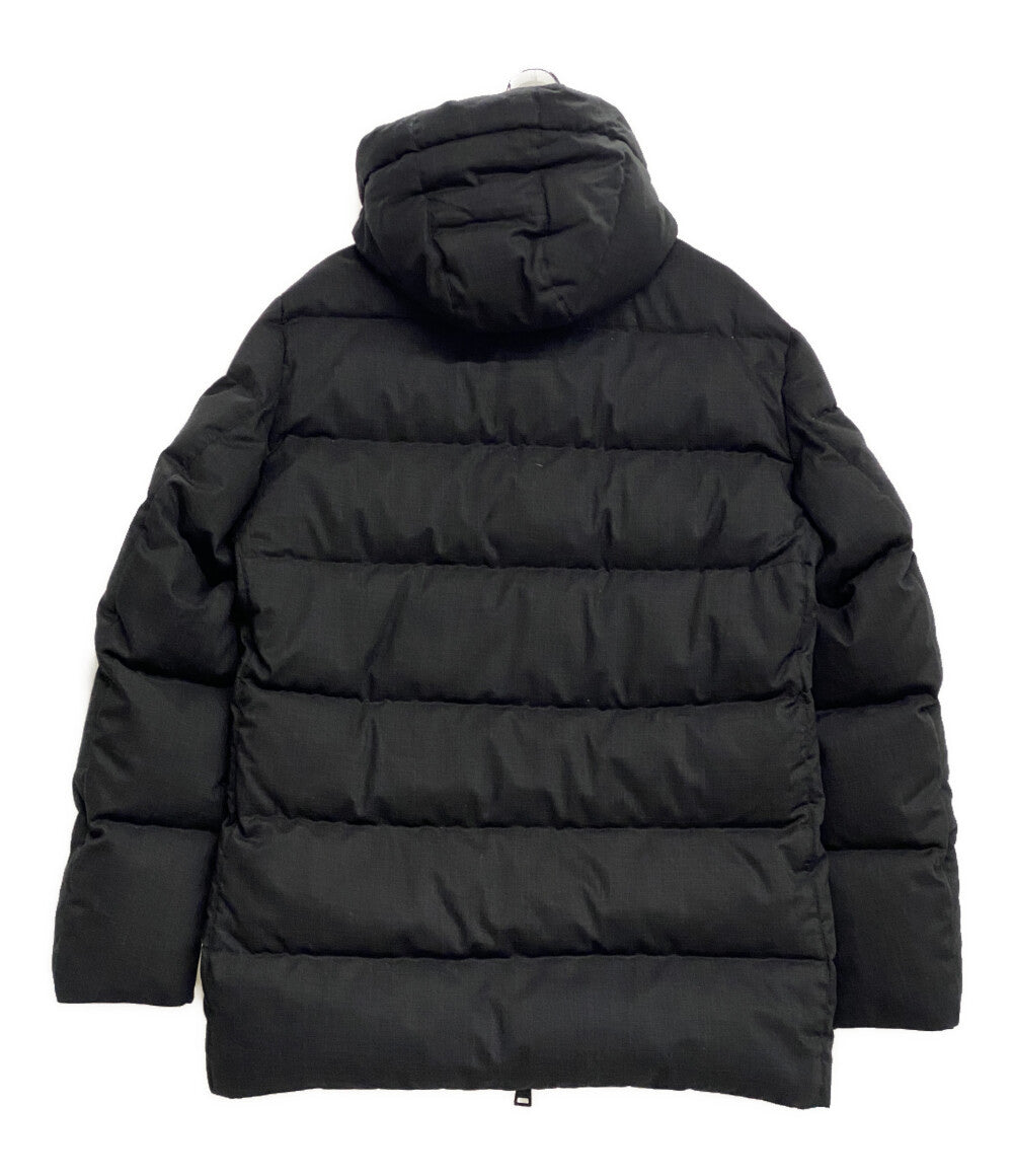 HERNO ダウンジャケット ウール混 PI151UL ダークグレー レディース SIZE 54 ヘルノ