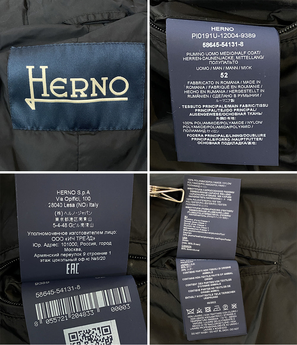 HERNO ダウンジャケット PARKA IN NYLONA CHAMONIX PI0191U レディース SIZE 52 ヘルノ
