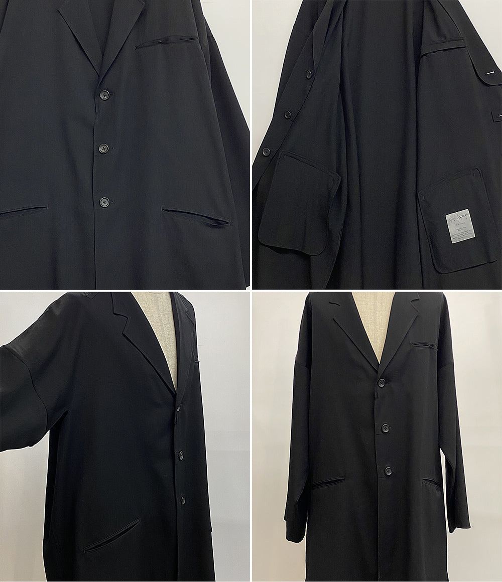 美品 Yohji Yamamoto POUR HOMME ジャケット WOOL GABARDINE GUESSETED COLLAR JACKET 26SS メンズ SIZE 4 ヨウジヤマモトプールオム