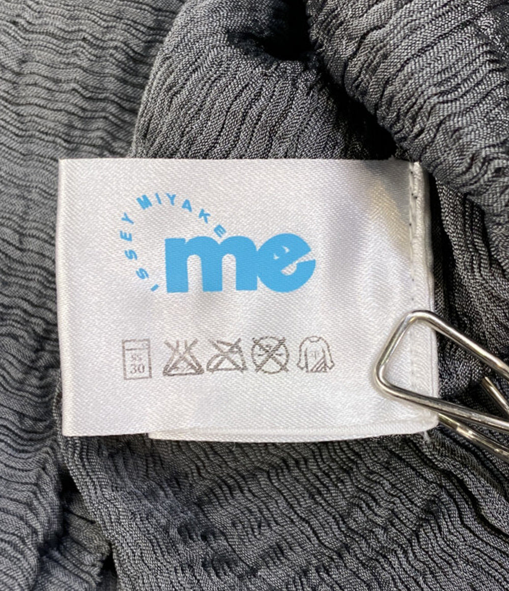 ME ISSEY MIYAKE 長袖ブラウス グレー プリーツ切替チェック柄 MI21FJ442 レディース SIZE - ミー イッセイミヤケ