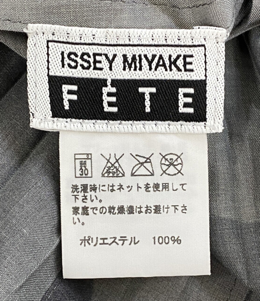 ISSEY MIYAKE FETE イッセイミヤケ フェット シャツワンピース 大柄ドット プリーツ IF92FJ295 レディース SIZE 3