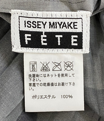 ISSEY MIYAKE FETE イッセイミヤケ フェット シャツワンピース 大柄ドット プリーツ IF92FJ295 レディース SIZE 3
