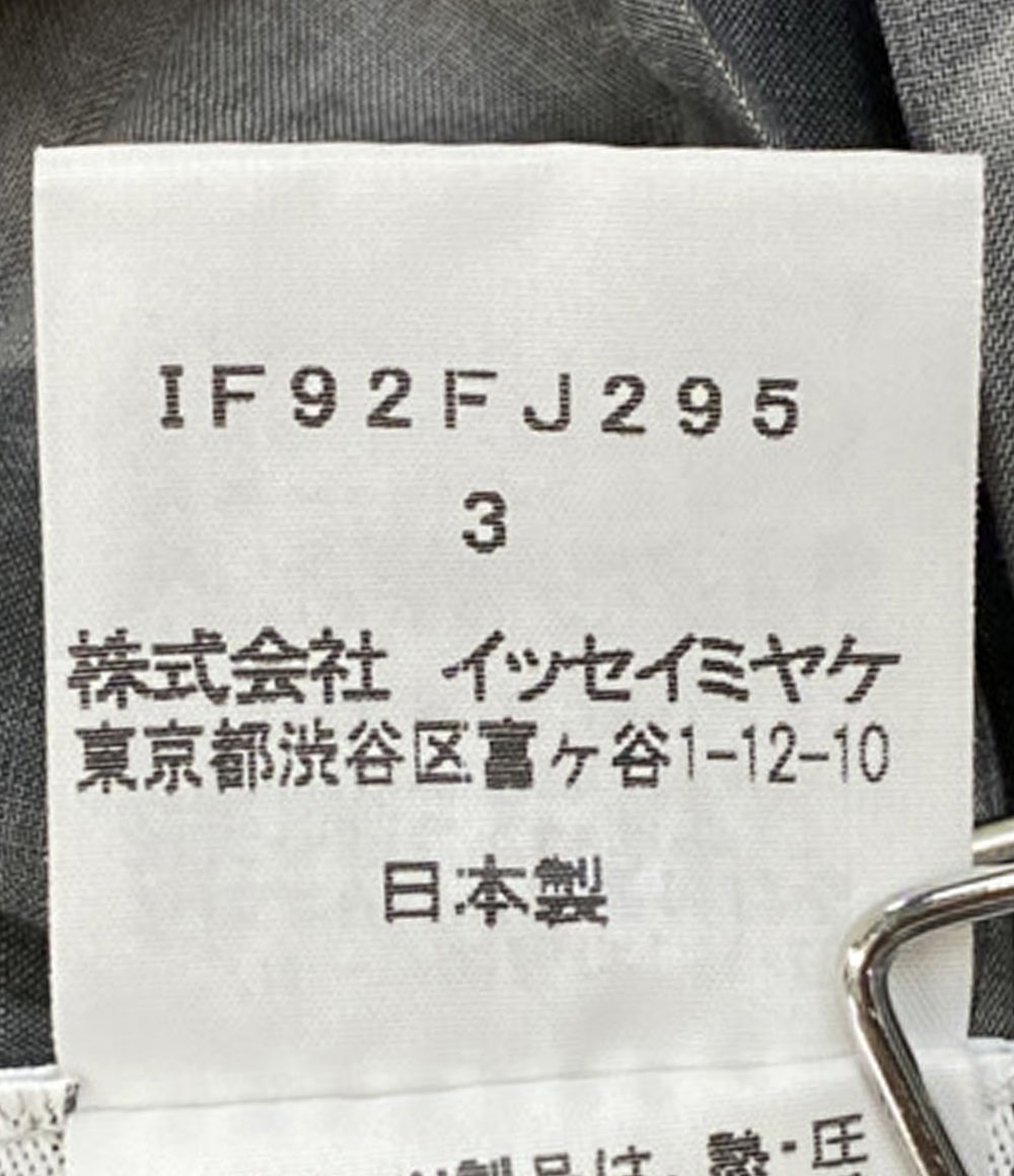 ISSEY MIYAKE FETE イッセイミヤケ フェット シャツワンピース 大柄ドット プリーツ IF92FJ295 レディース SIZE 3