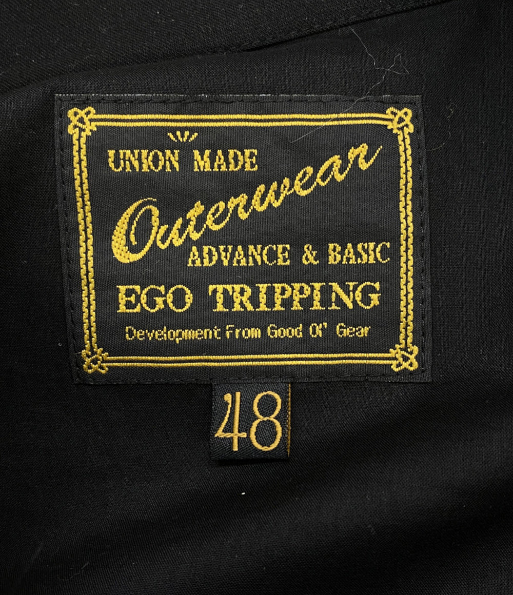 EGO TRIPPING ジャケット TRENCHSWINGTOP BLK 616600 26SS メンズ SIZE 48 エゴトリッピング