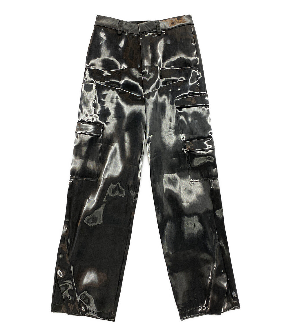 美品 HELIOT EMIL ヘリオットエミル パンツ Liquid Metal Cargo Pants