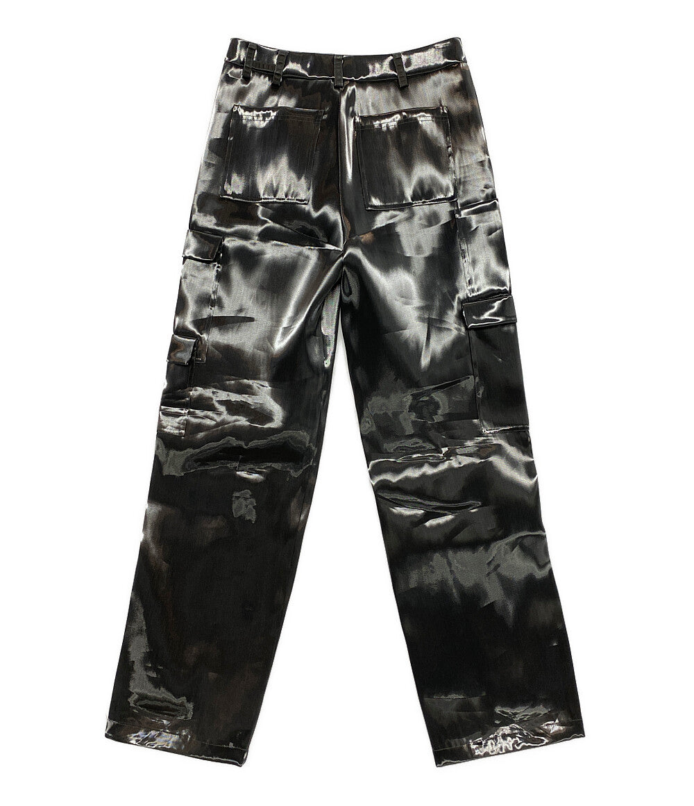 美品 HELIOT EMIL ヘリオットエミル パンツ Liquid Metal Cargo Pants メンズ SIZE 46