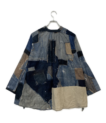 KAPITAL 長袖シャツ パッチワーク ブルー メンズ SIZE - キャピタル