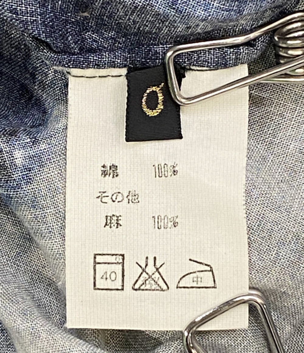 KAPITAL 長袖シャツ パッチワーク ブルー メンズ SIZE - キャピタル