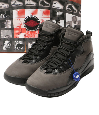 NIKE スニーカー エア ジョーダン 10 レトロ Charred Grey and Black HJ6779-001 メンズ SIZE 28.5cm ナイキ