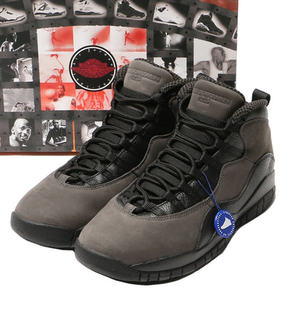 NIKE スニーカー エア ジョーダン 10 レトロ Charred Grey and Black HJ6779-001 メンズ SIZE 28.5cm ナイキ