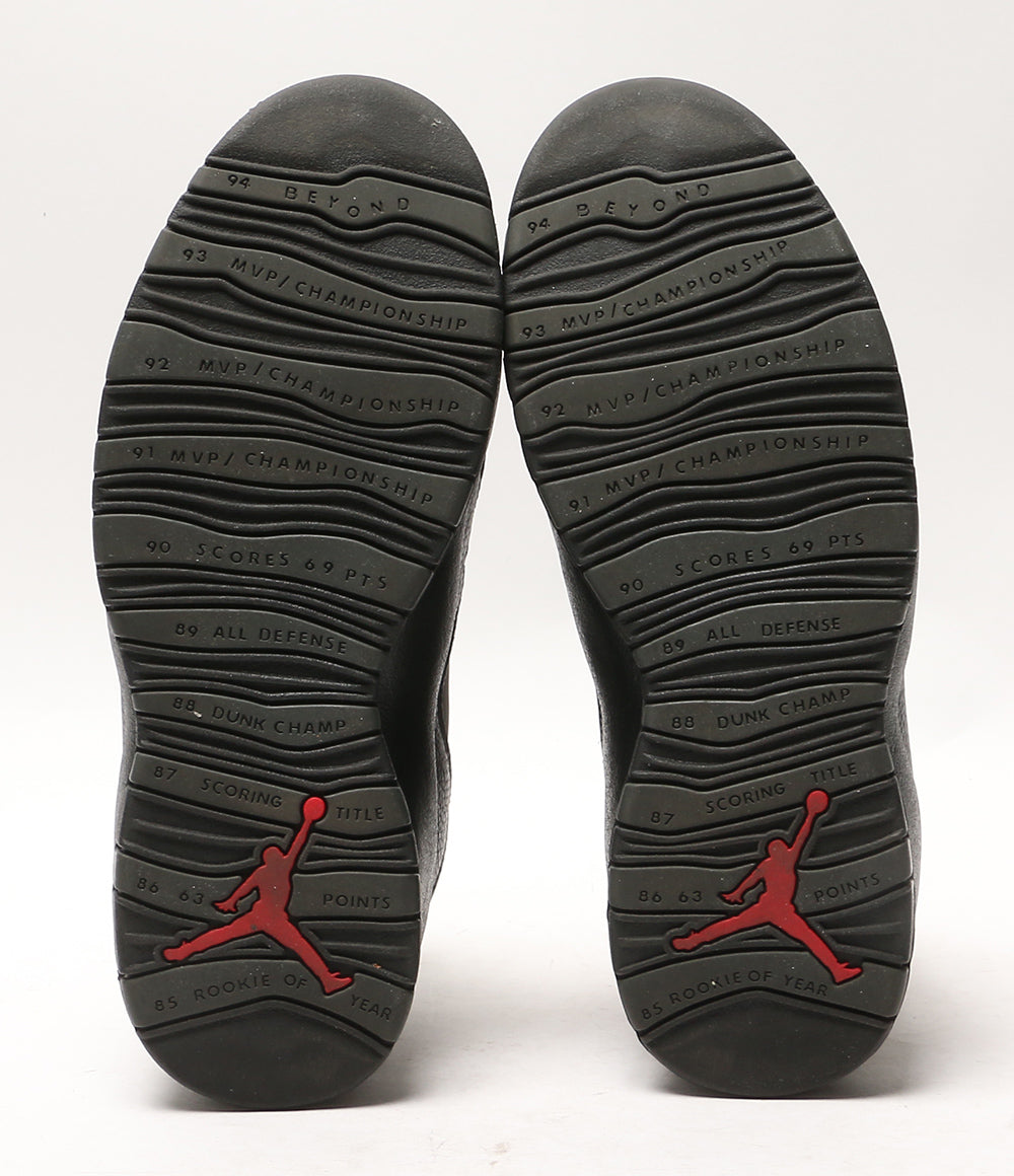 NIKE スニーカー エア ジョーダン 10 レトロ Charred Grey and Black HJ6779-001 メンズ SIZE 28.5cm ナイキ