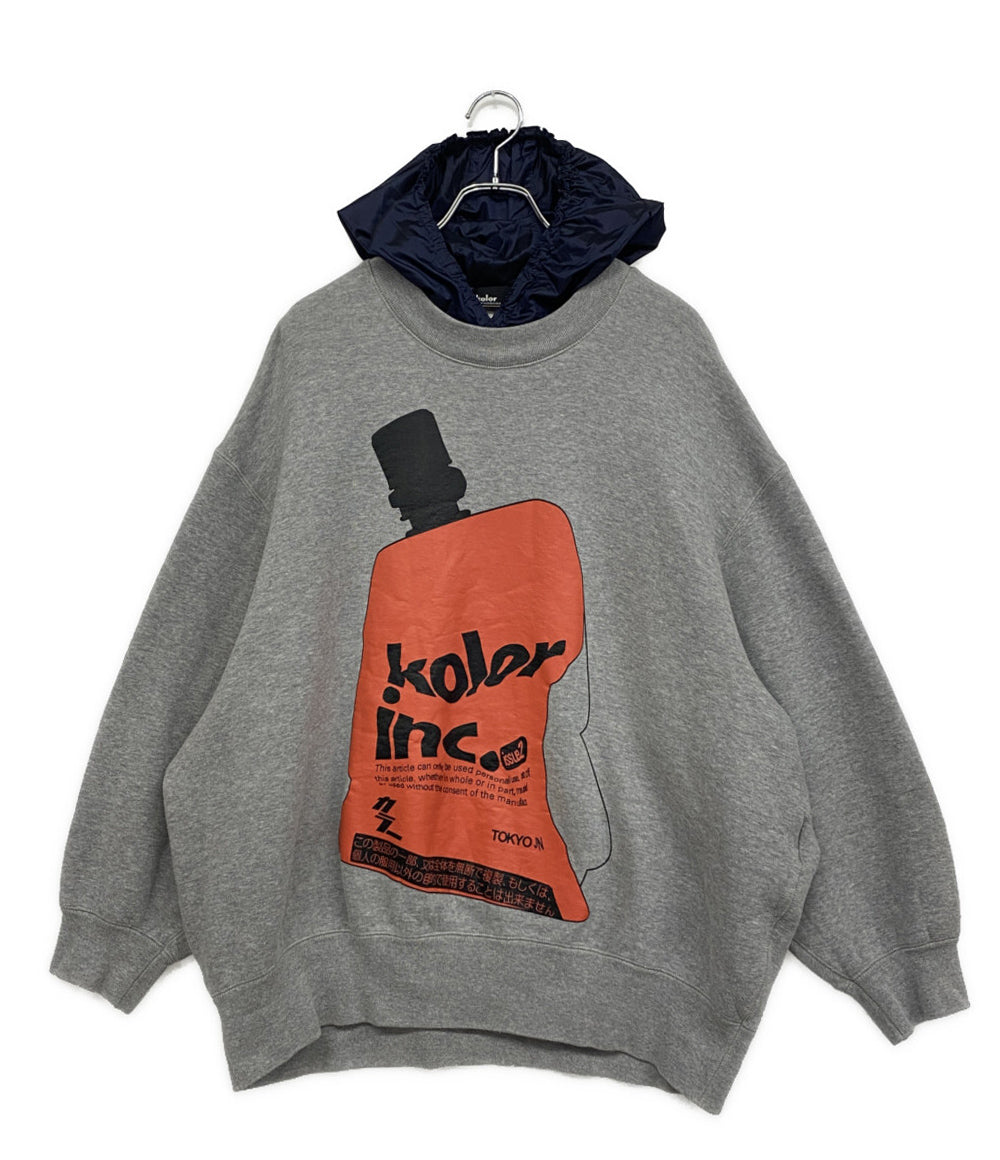 kolor スウェットパーカー ナイロンフード メンズ SIZE 1 カラー