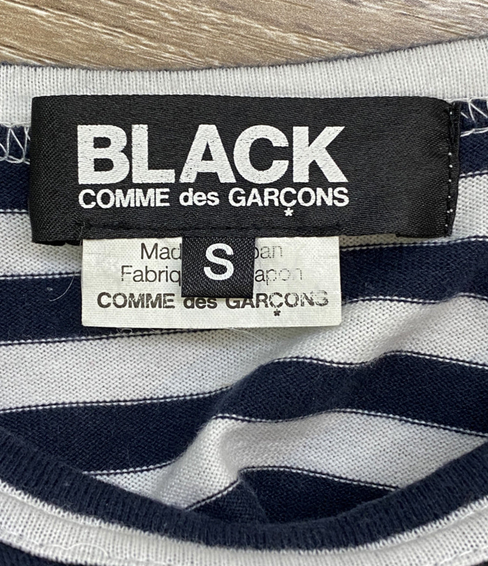BLACK COMME des GARCONS 長袖Ｔシャツ ボーダー×ドット 1E-T001 レディース SIZE S ブラックコムデギャルソン