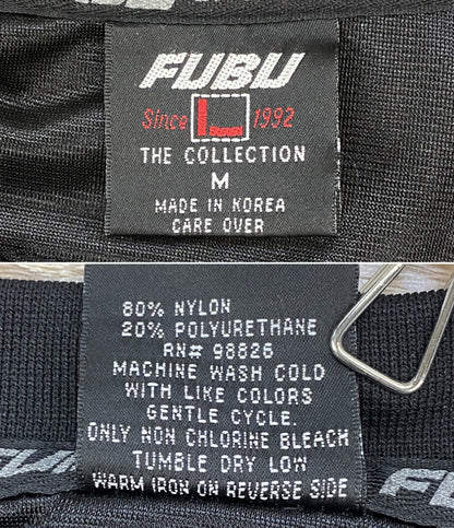 FUBU SPORTS フブ ホッケーシャツ ブラック ブルー メンズ SIZE M
