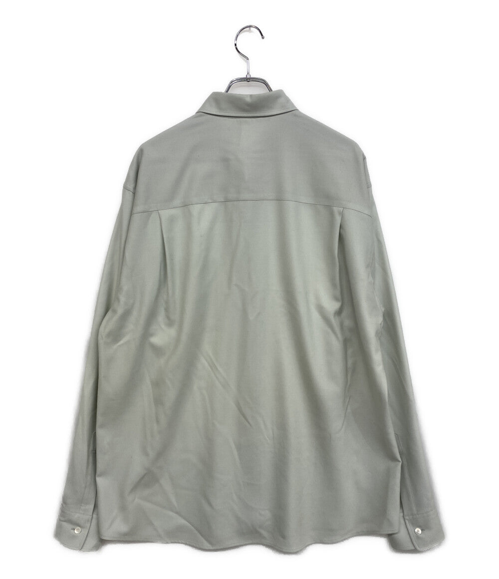 美品 AURALEE × KITH キス 長袖シャツ グレー 2024 A24AS08AK メンズ SIZE 5 オーラリー