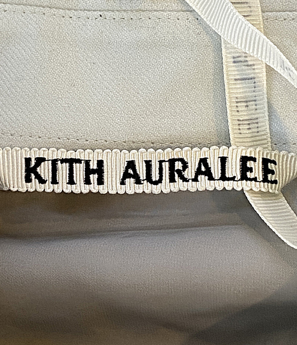 美品 AURALEE × KITH キス 長袖シャツ グレー 2024 A24AS08AK メンズ SIZE 5 オーラリー