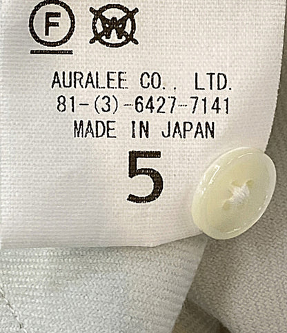 美品 AURALEE × KITH キス 長袖シャツ グレー 2024 A24AS08AK メンズ SIZE 5 オーラリー