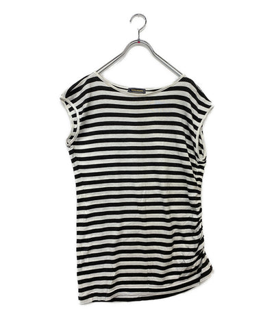 ISSEY MIYAKE カットソー 80s 初期タグ ノースリーブ ボーダー XL17310AC レディース SIZE M イッセイミヤケ