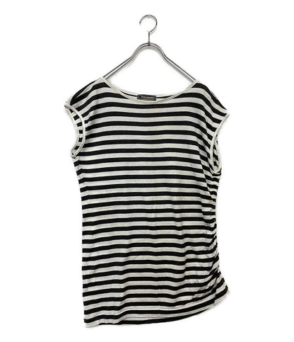 ISSEY MIYAKE カットソー 80s 初期タグ ノースリーブ ボーダー XL17310AC レディース SIZE M イッセイミヤケ