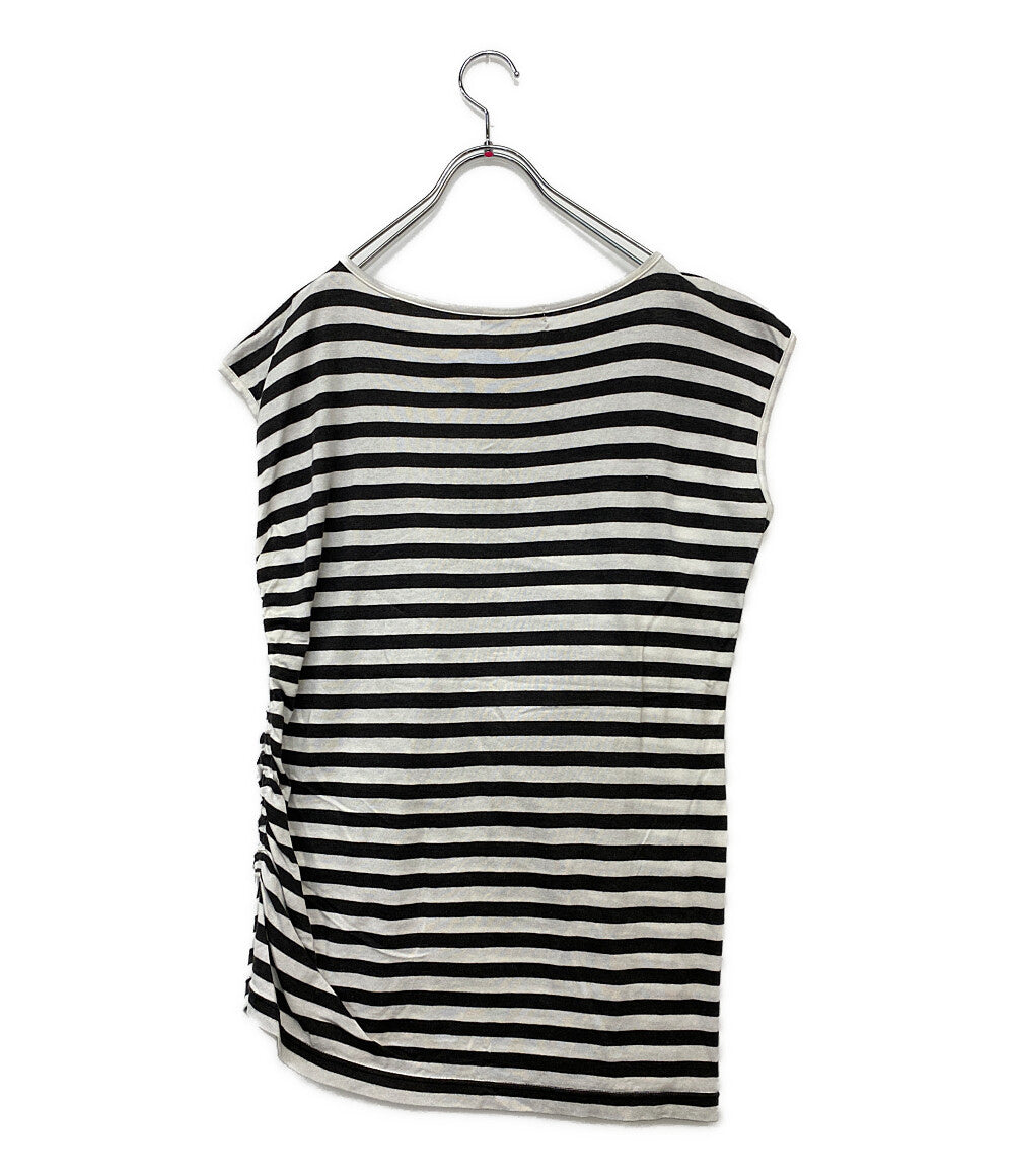 ISSEY MIYAKE カットソー 80s 初期タグ ノースリーブ ボーダー XL17310AC レディース SIZE M イッセイミヤケ