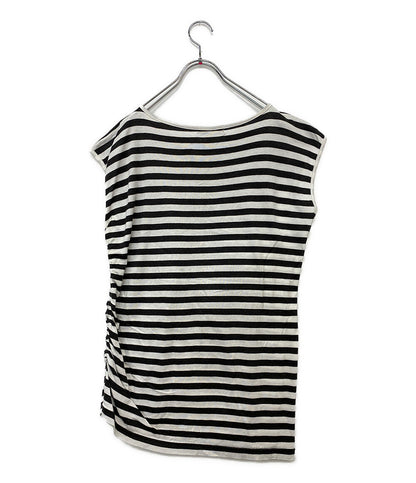 ISSEY MIYAKE カットソー 80s 初期タグ ノースリーブ ボーダー XL17310AC レディース SIZE M イッセイミヤケ