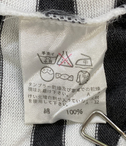 ISSEY MIYAKE カットソー 80s 初期タグ ノースリーブ ボーダー XL17310AC レディース SIZE M イッセイミヤケ