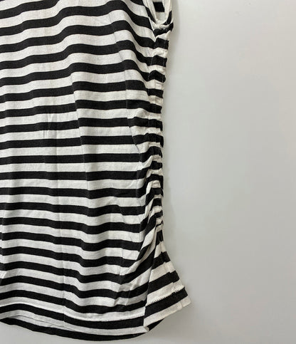 ISSEY MIYAKE カットソー 80s 初期タグ ノースリーブ ボーダー XL17310AC レディース SIZE M イッセイミヤケ