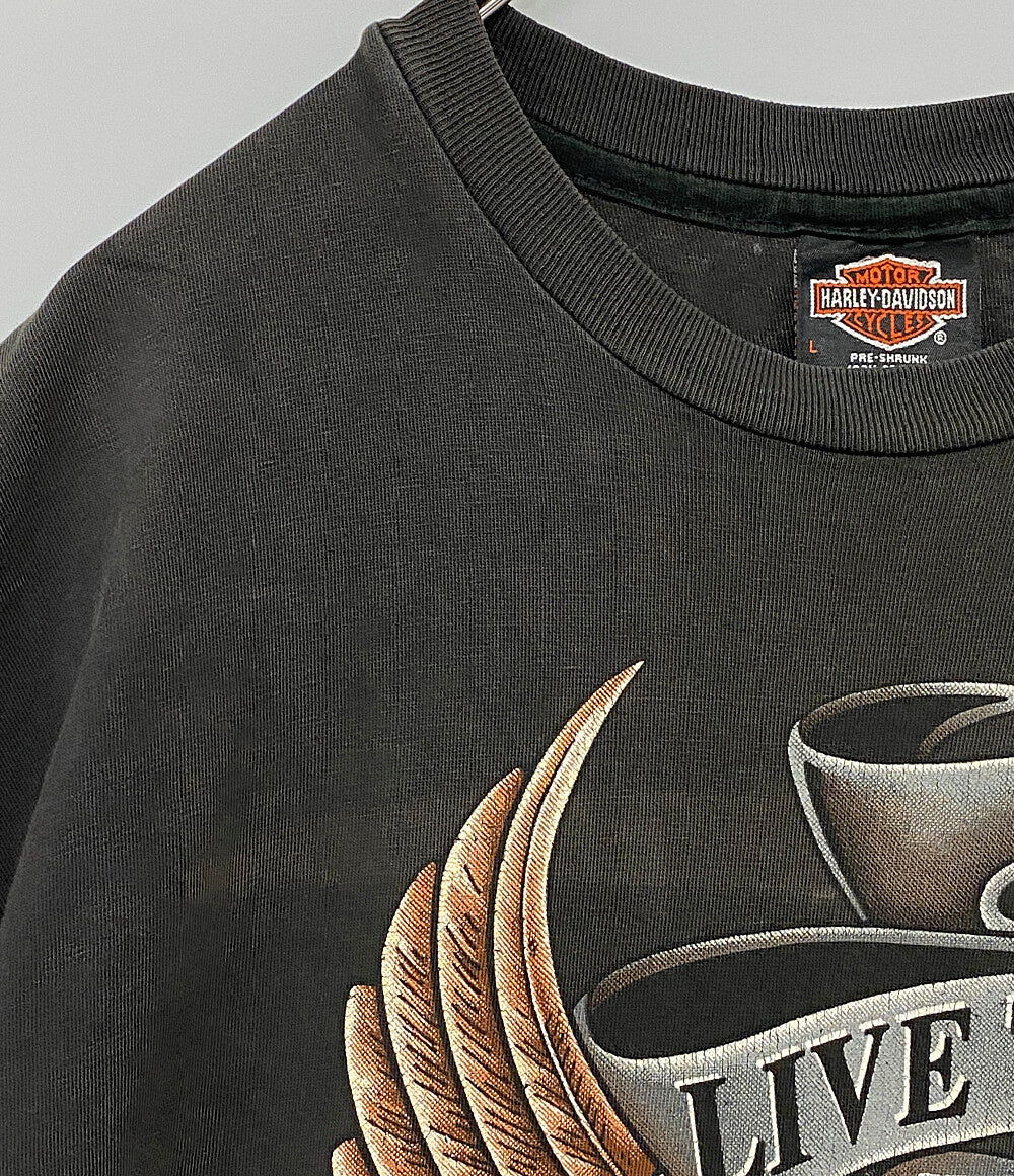 HARLEY DAVIDSON 半袖Ｔシャツ VINTAGE USA製 LIVE TO RIDE メンズ SIZE L ハーレーダビッドソン