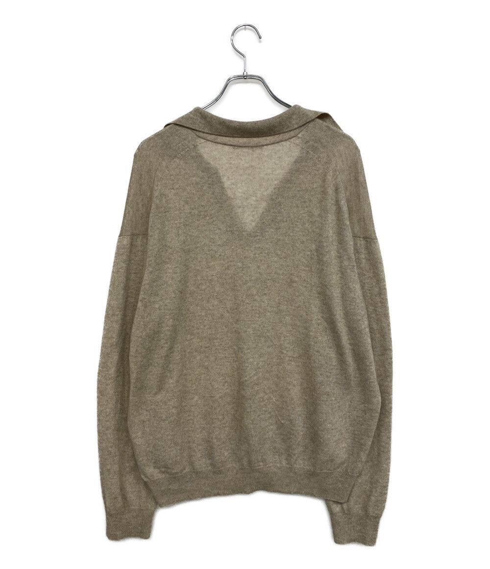 美品 AURALEE カーディガン ベージュ カシミア A23SP02SC メンズ SIZE 4 オーラリー