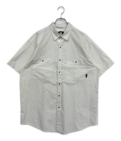 Patagonia 半袖シャツ 90s HONG KONG製 ホワイト スナップ メンズ SIZE L パタゴニア