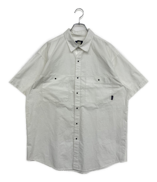 Patagonia 半袖シャツ 90s HONG KONG製 ホワイト スナップ メンズ SIZE L パタゴニア