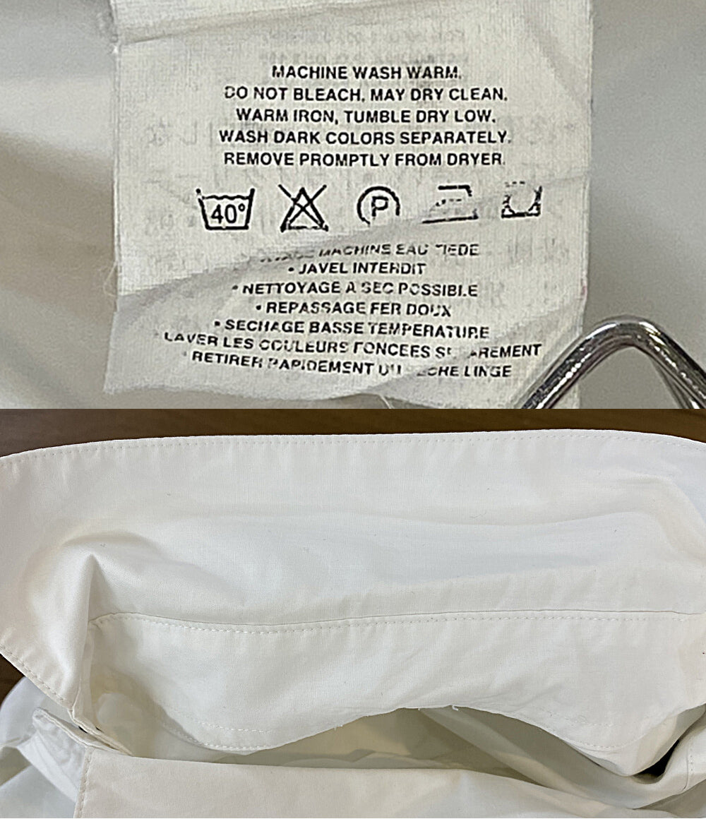 Patagonia 半袖シャツ 90s HONG KONG製 ホワイト スナップ メンズ SIZE L パタゴニア