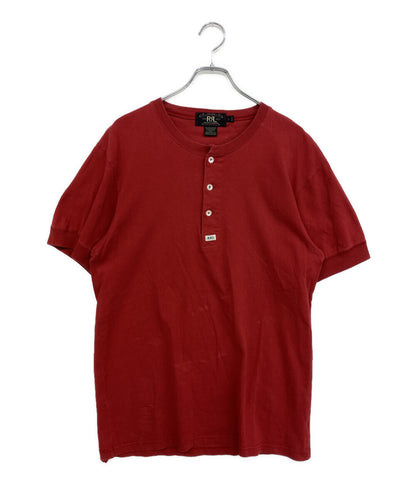 RRL RALPH LAUREN 半袖Ｔシャツ 90s HONGKONG製 ヘンリー スリースター RED メンズ SIZE L ダブルアールエル